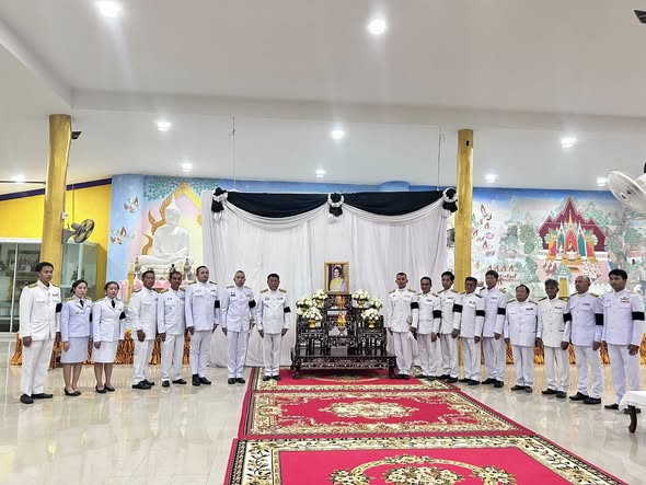 🖤🖤 สพอ.ทองแสนขัน ร่วมพิธีบำเพ็ญกุศลสัตตมวาร (7 วัน) ถวายพระราชกุศลแด่สมเด็จพระนางเจ้าสิริกิติ์ พระบรมราชินีนาถ พระบรมราชชนนีพันปีหลวง 🖤🖤