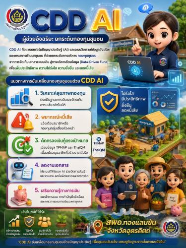 🌿✨ สพอ.ทองแสนขัน ขอประชาสัมพันธ์ CDD AI : ผู้ช่วยพัฒนากรอัจฉริยะ สู่ชุมชนเข้มแข็งอย่างยั่งยืน ✨🌿