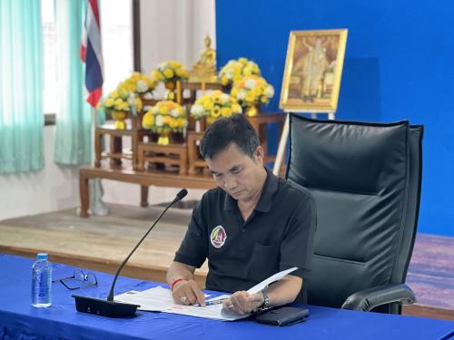✨สพอ.ทองแสนขัน ร่วมประชุมเพื่อเตรียมความพร้อมและซักซ้อมแนวทางปฏิบัติในการจัดพิธีถวายดอกไม้จันทน์สำหรับประชาชนในส่วนภูมิภาค ✨🌿
